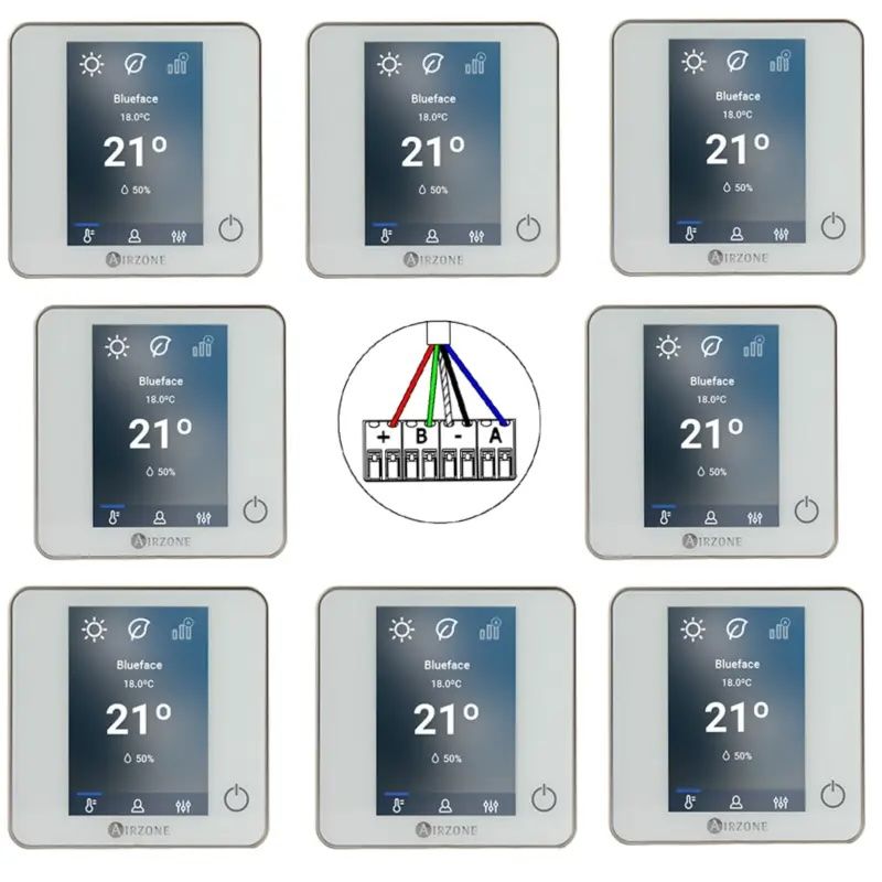 Pack de Zone EasyZone Airzone Filaire Taille L - Clim Gainable