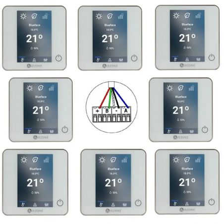 Pack de Zone EasyZone Airzone Filaire Taille L - Clim Gainable